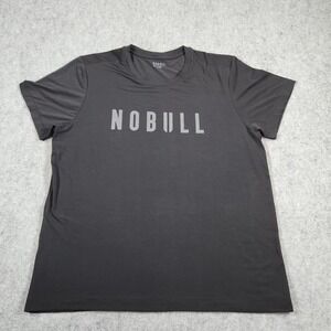 NOBULL Performance T-Shirt Mens XL Black Short Sleeve Logo Graphic Athletic